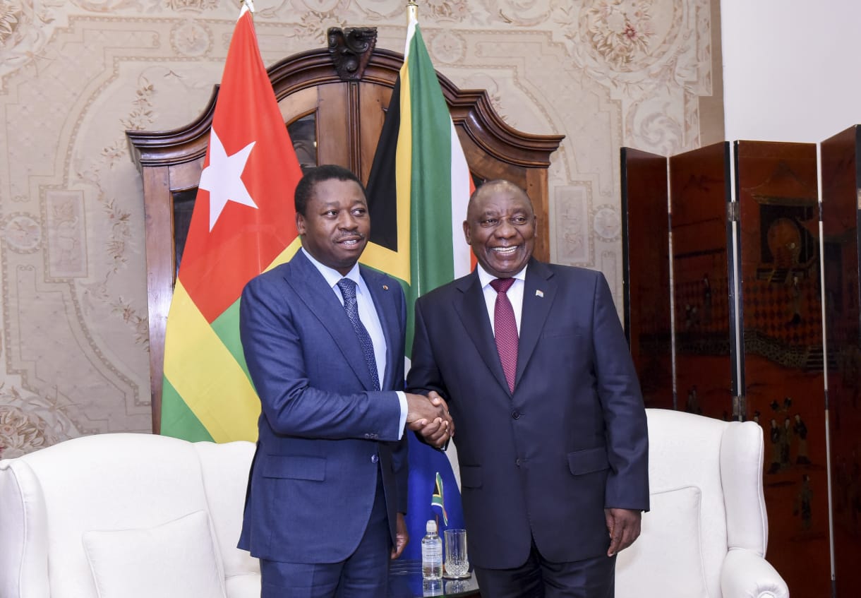 Le chef de l’Etat redynamise l’axe Lomé-Pretoria.